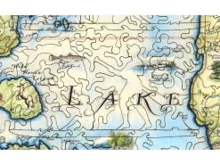 Liberty Puzzles Flathead Lake Xplorer Map* Puzzles