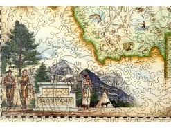 Liberty Puzzles Montana Map* Puzzles