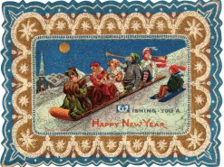 Liberty Puzzles New Year's Toboggan* Puzzles
