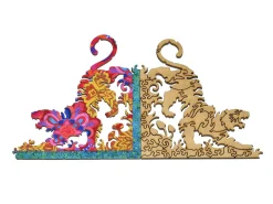 Liberty Puzzles Peacock and Pattern* Puzzles