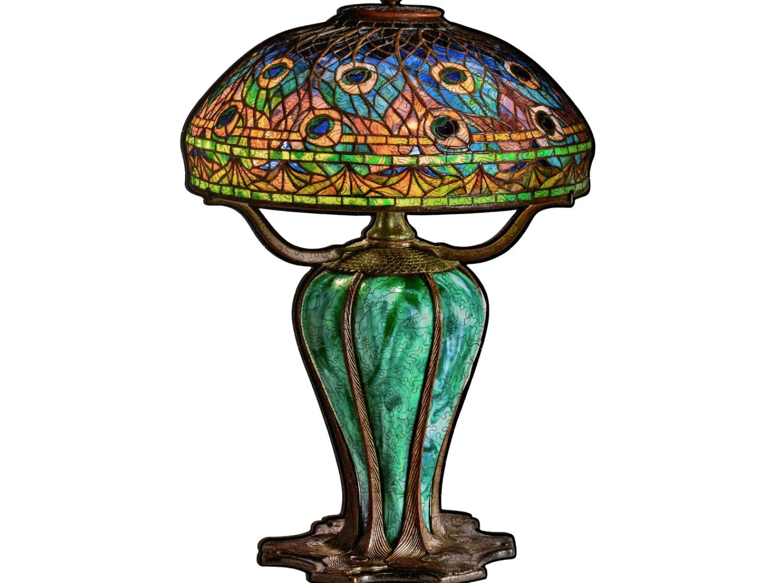 Liberty Puzzles Peacock Library Lamp* Puzzles