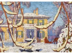 Liberty Puzzles Red Sleigh, House, Winter 1919* Puzzles