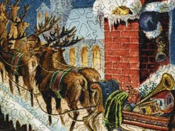 Liberty Puzzles Rooftop Reindeer* Puzzles