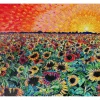 Liberty Puzzles Sunflower Splatter Paint* Puzzles
