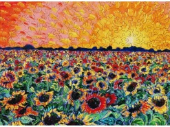 Liberty Puzzles Sunflower Splatter Paint* Puzzles