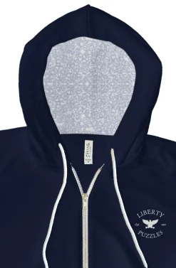 Liberty Puzzles Whimsy-Lined Zip Hoodie* Apparel