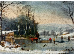 Liberty Puzzles Winter in the Country: Gathering Ice* Puzzles